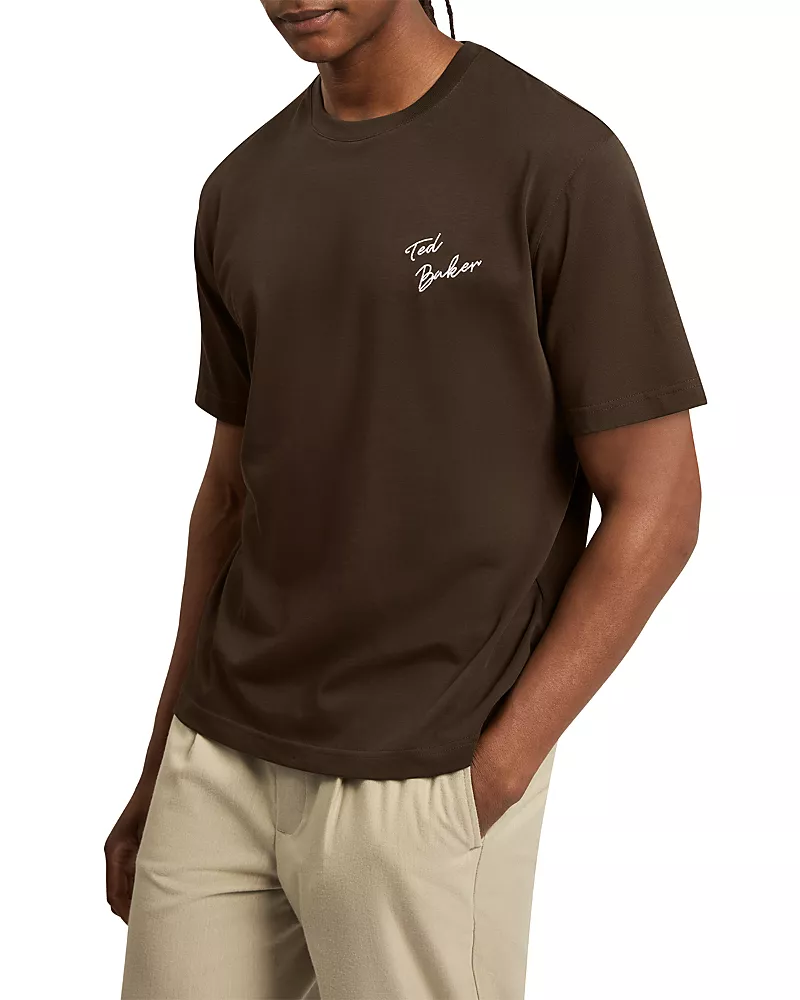 Ted Baker Mayllon Short Sleeve Graphic Relaxed Tee