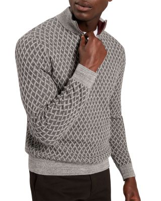 Ted Baker Dammon T Stitch Funnel Neck Zip Pullover