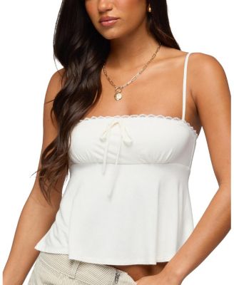 Edikted Gallie Tie Front Babydoll Top