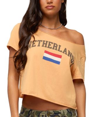 Edikted Netherlands Off Shoulder T Shirt