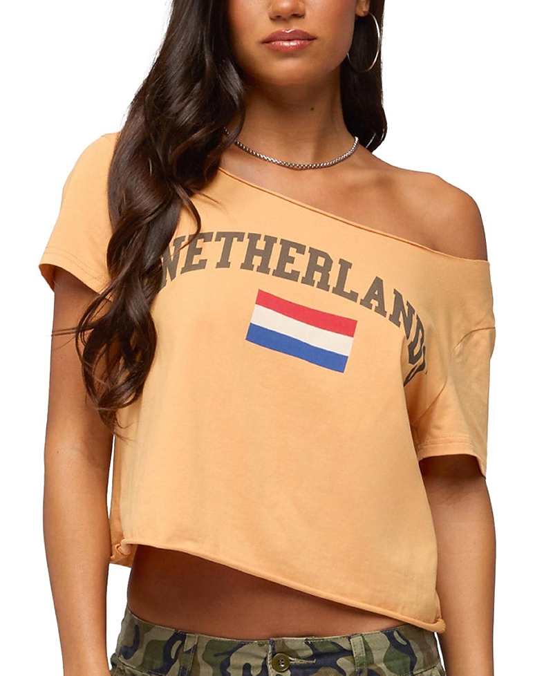 Edikted Netherlands Off Shoulder T Shirt