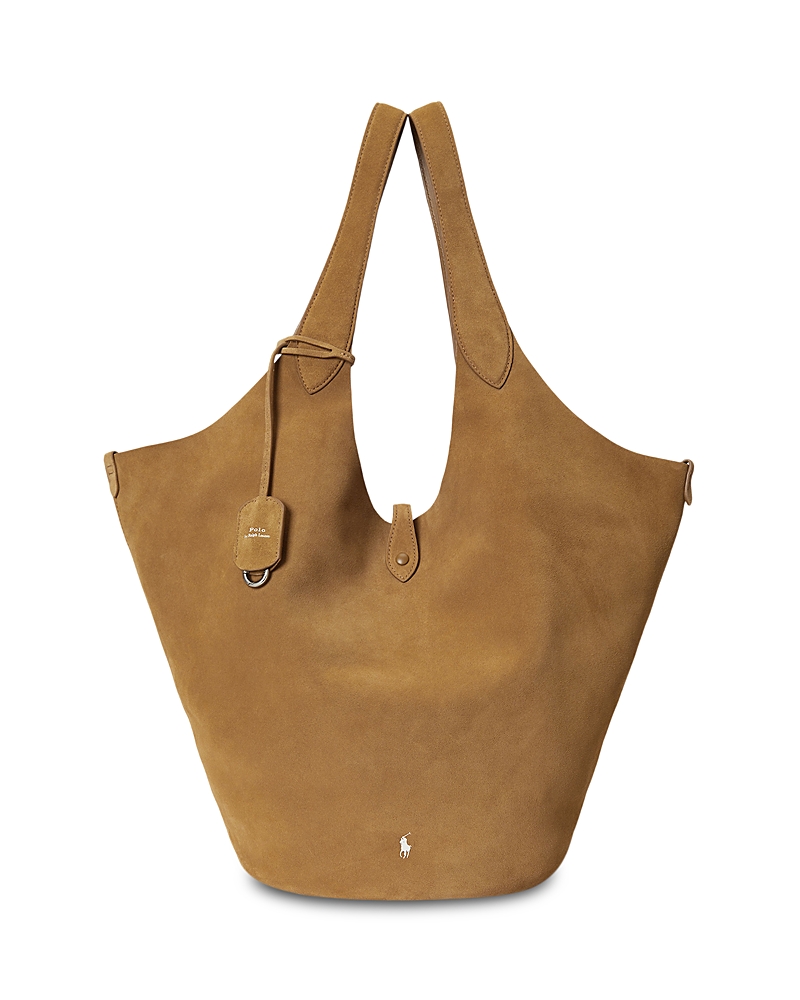 Polo Ralph Lauren Polo Play Large Suede Tote Bag