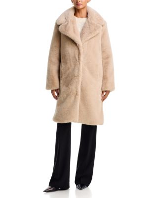 Relaxed Fit Faux Fur Coat - Exclusive