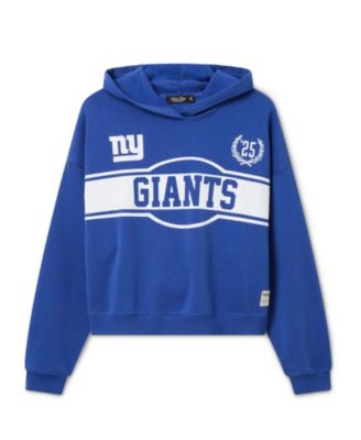 Junk Food Clothing Women's New York Giants Oversized Crop Hoodie
