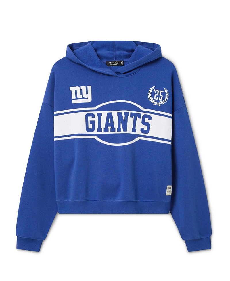 Junk Food Clothing Women's New York Giants Oversized Crop Hoodie