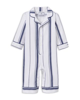Unisex Twill Parlor Striped Classic Romper - Baby