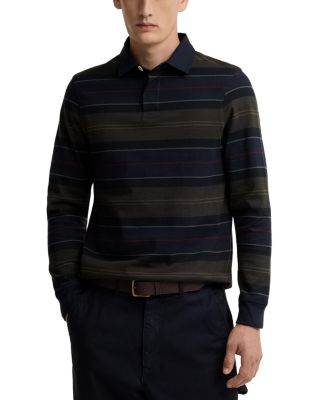 Frith Cotton Tartan Stripe Rugby Shirt