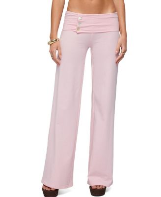 Edikted Poppy Foldover Wide Leg Pants