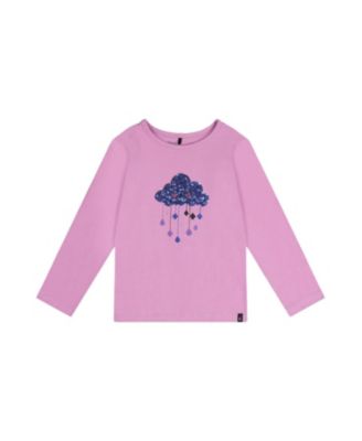 Girls' Organic Cotton Sequined Cloud Jersey T-Shirt - Little Kid