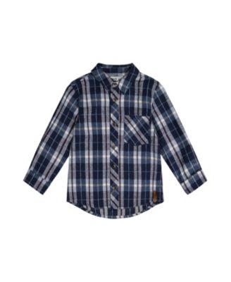 Boys' Classic Button Up Flannel Shirt Plaid - Little Kid