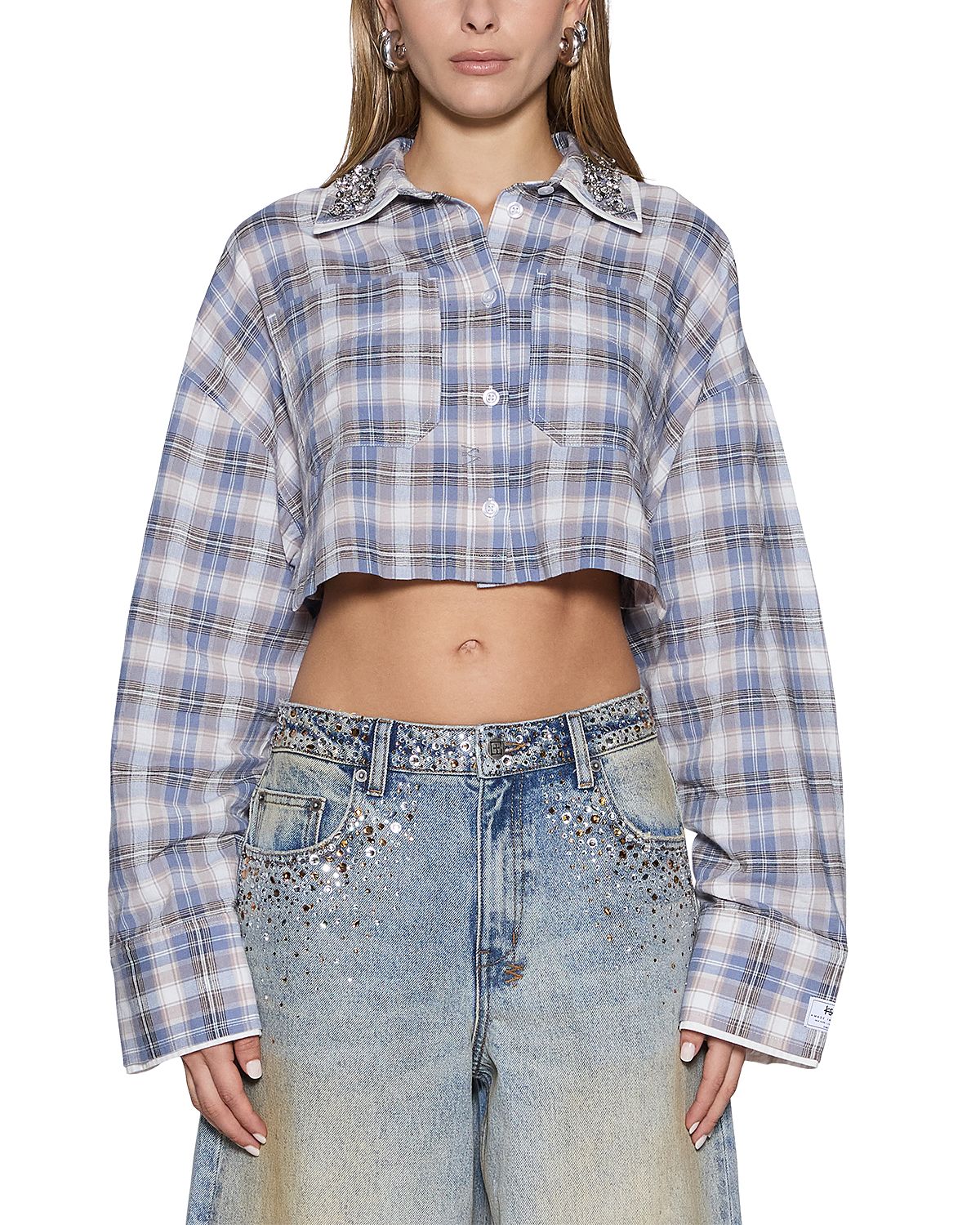 Ksubi Balter Cotton Embellished Collar Shirt