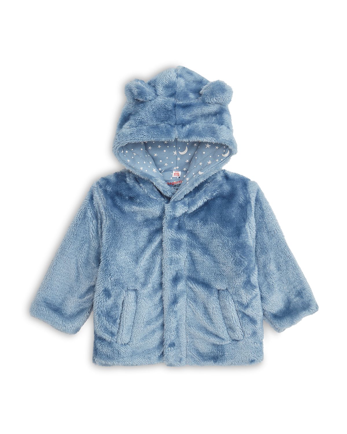 Magnetic Me Boys' Minky Bear Fleece Jacket - Baby