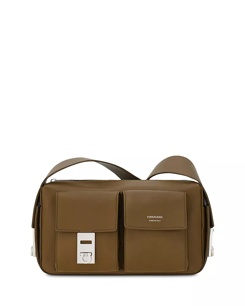 Ferragamo Hug Utility Leather Crossbody