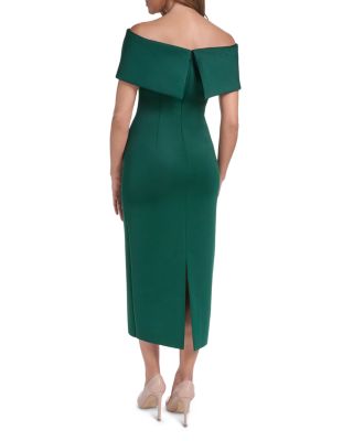 Off-the-Shoulder Fitted Dress - thumbnail 4
