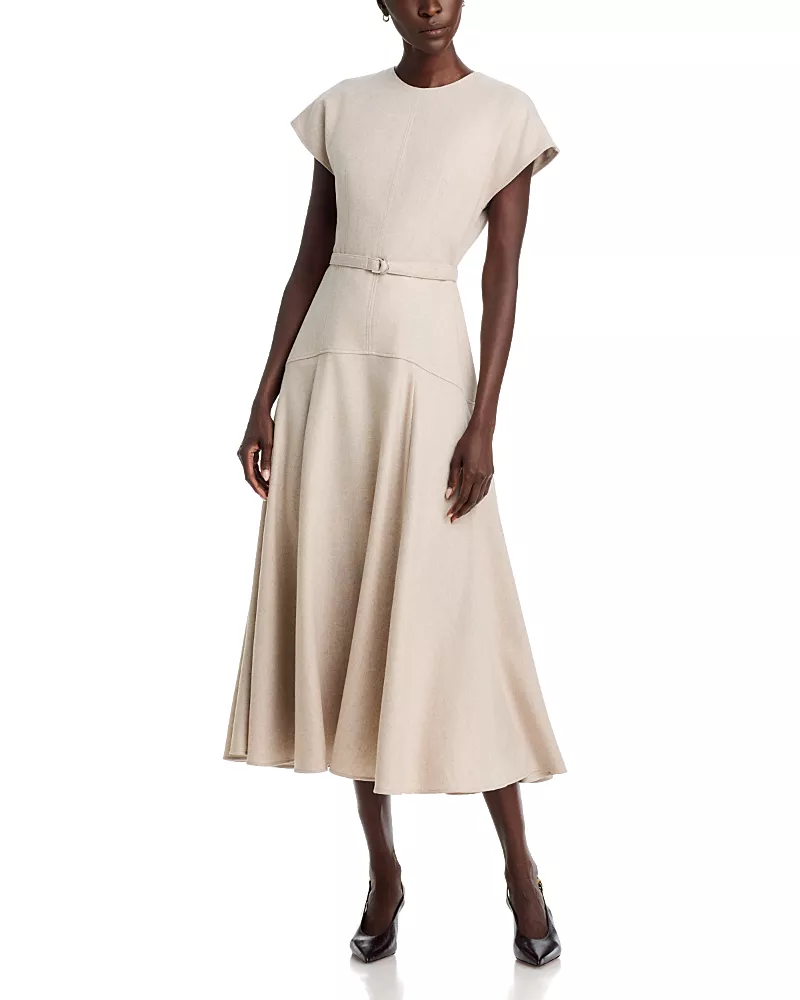 Hugo Boss Dopala Melange Belted Dress