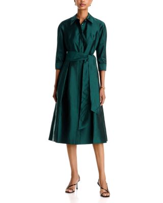 Taffeta Shirt Dress