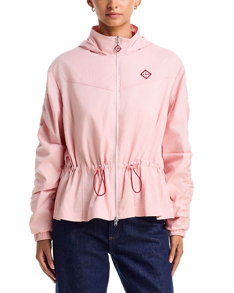 Casablanca Ruched Drawstring Windbreaker Jacket