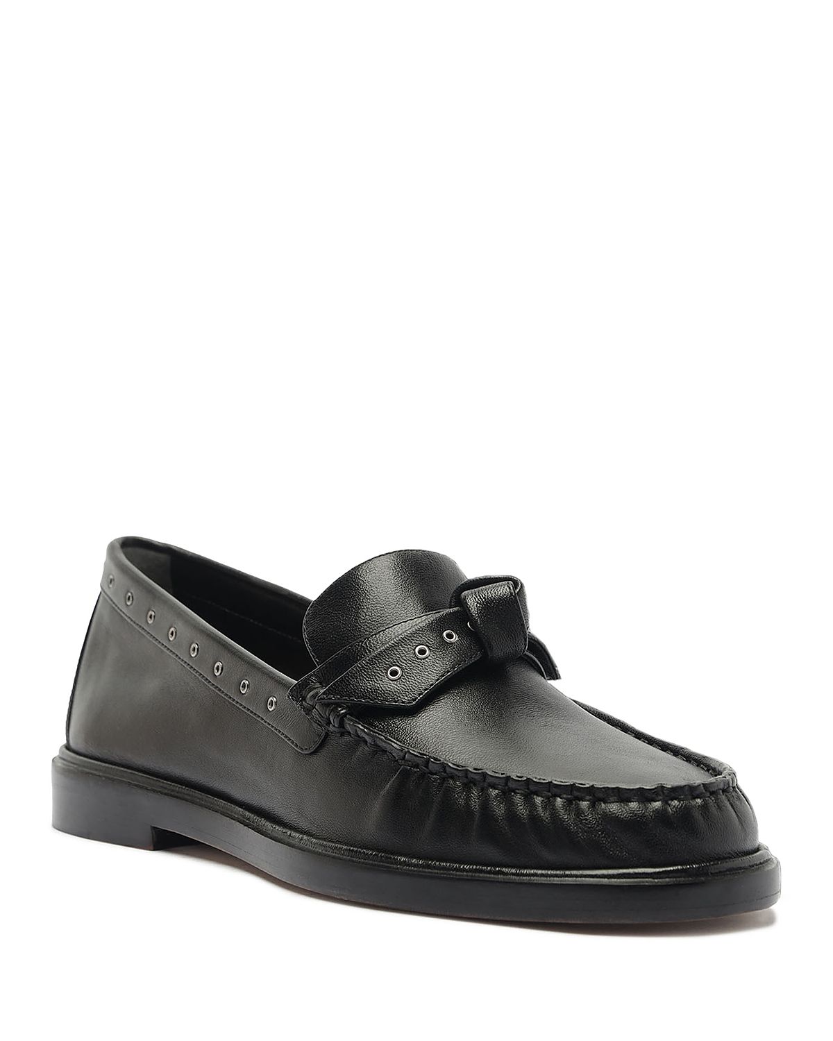 Alexandre Birman Women's Clarita Mini Eyelet Leather Loafers