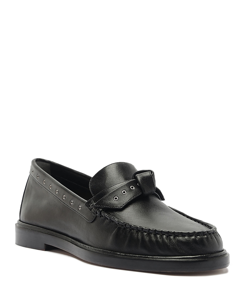 Alexandre Birman Women's Clarita Mini Eyelet Leather Loafers