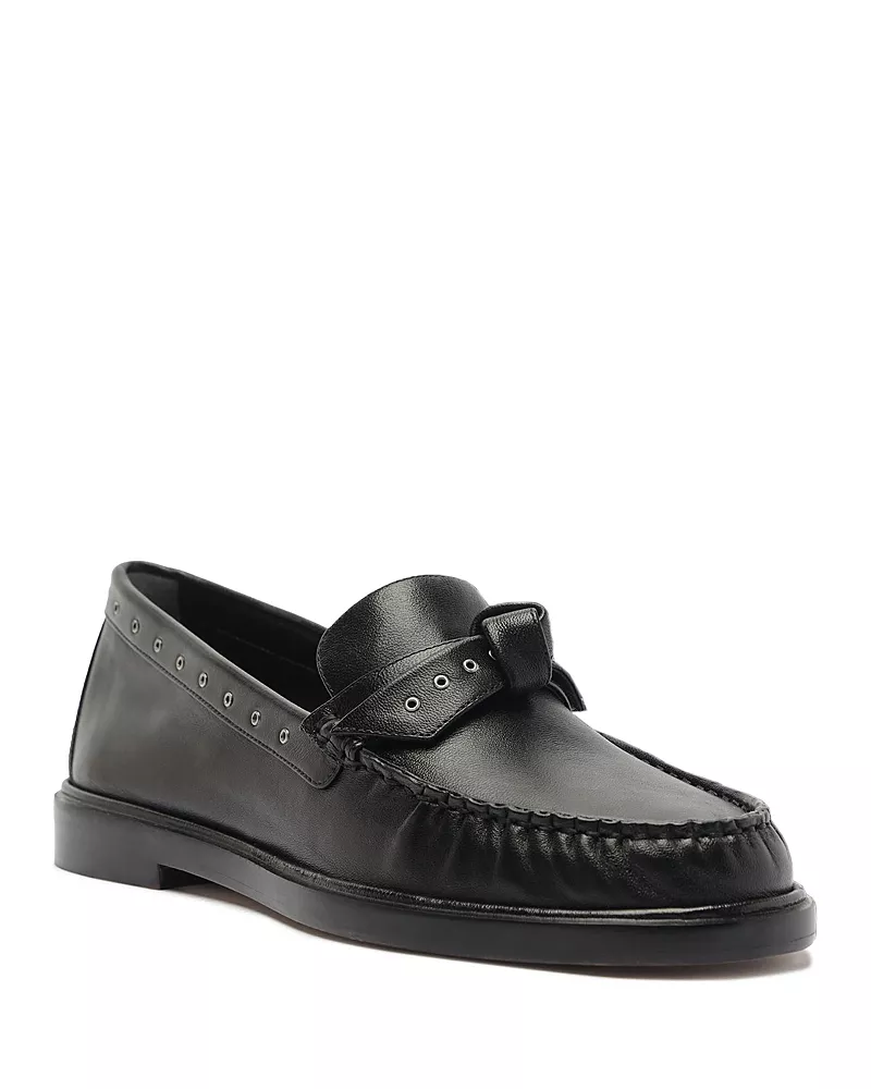 Alexandre Birman Women's Clarita Mini Eyelet Leather Loafers