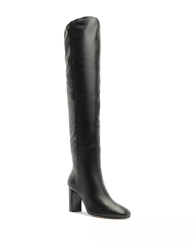 Alexandre Birman Women's Anna Slouch 70 Leather Over the Knee Boots