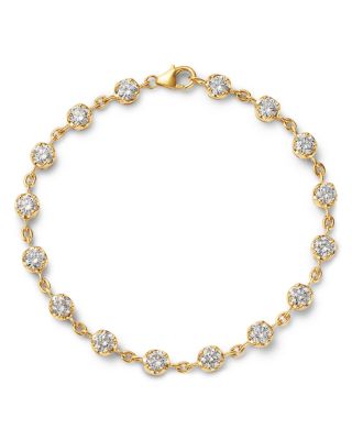 Luxe Collection Certified Lab Grown Diamond Chain Bracelet in 14K Gold, 4.0 tcw