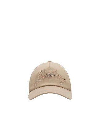 Check Cursive Logo Gabardine Baseball Cap