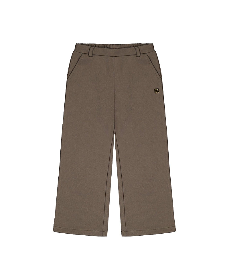 Deux par Deux Girls' Gabardine Elastic Waist Flare Pants - Little Kid