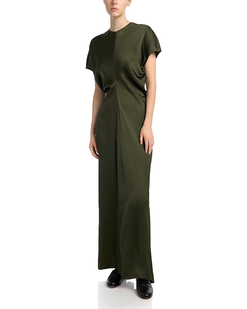 Toteme Slouch Waist Satin Maxi Dress