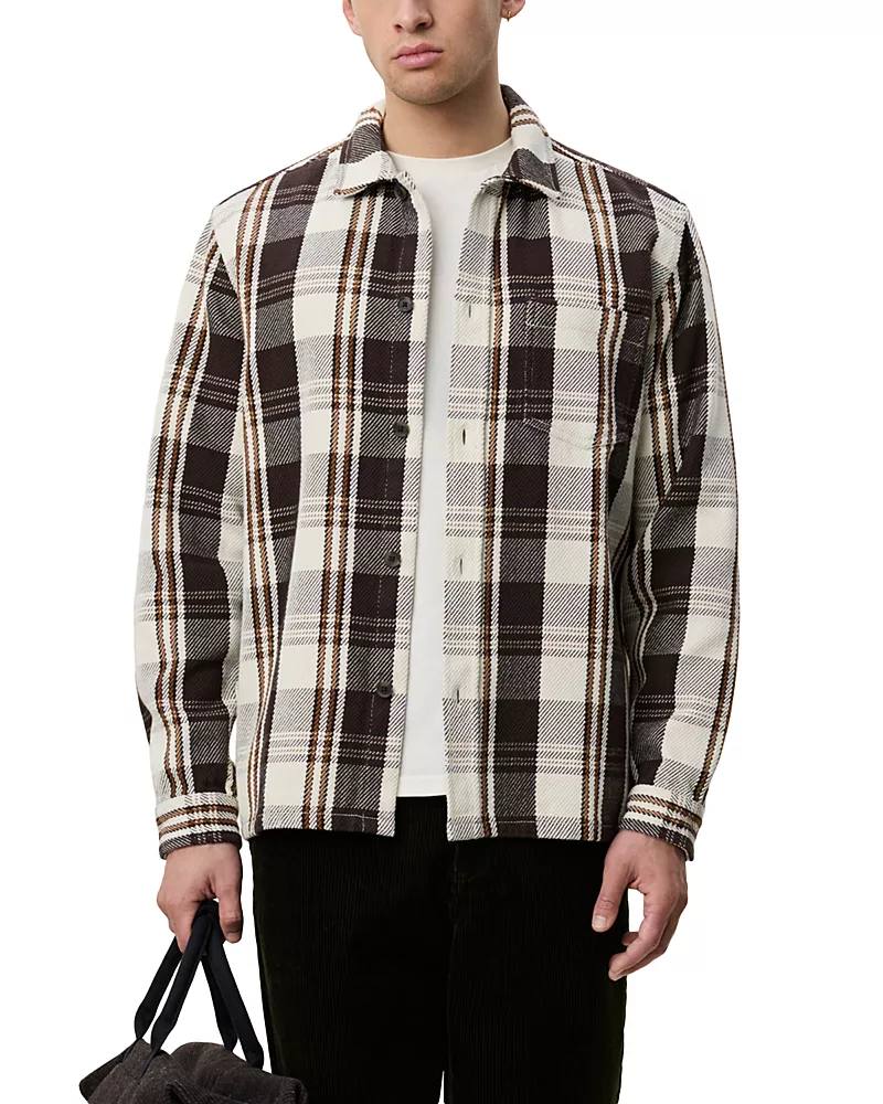 Les Deux Structured Check Cotton Overshirt