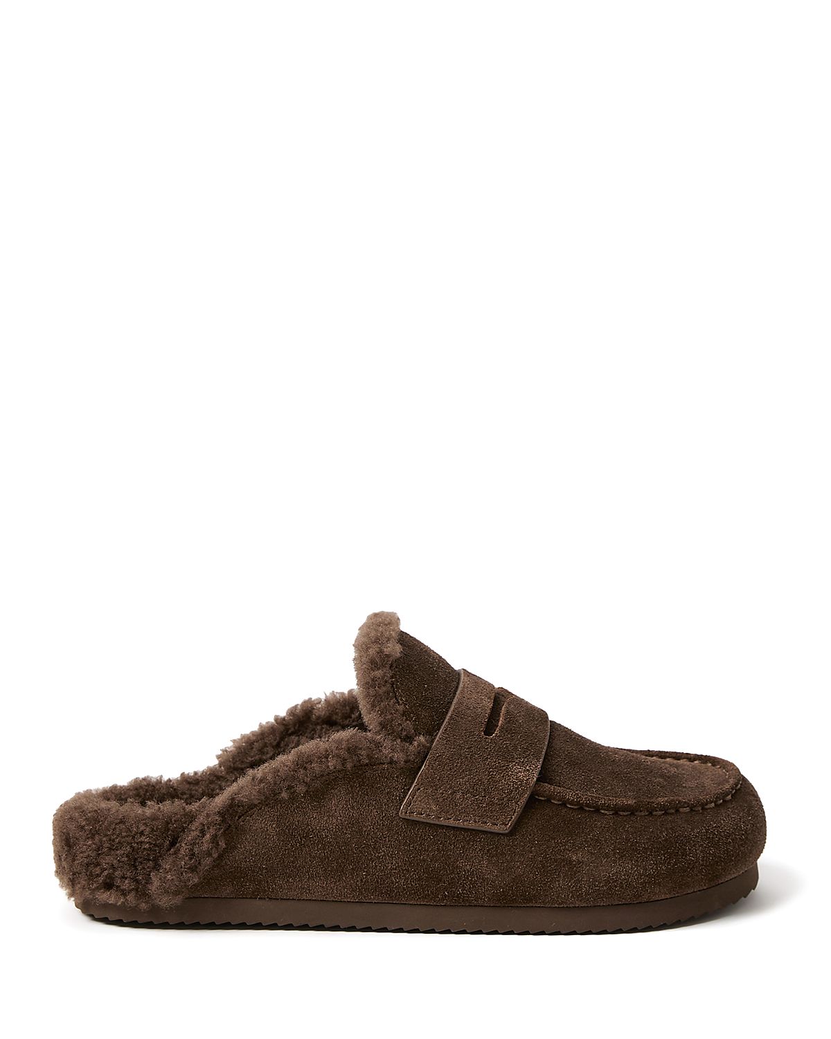 Paige Women's Wynn Suede & Shearling Lined Mule Flats