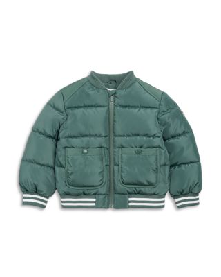 Boys' Silver Pine Hooded Mid Weight Puffer Jacket - Baby