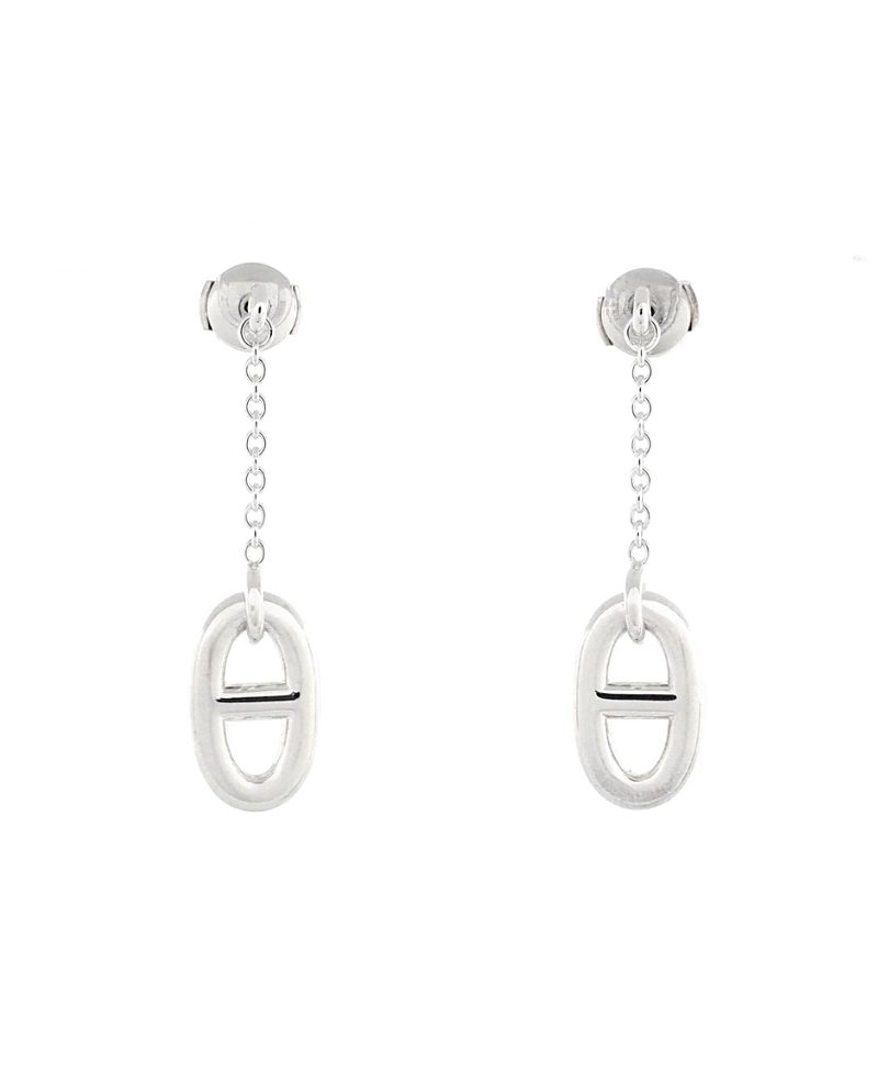 Pre-Owned HERMES Medium Farandole Drop Earrings Sterling Silver