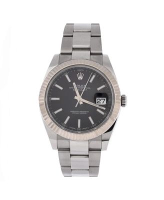  Oyster Perpetual Datejust Automatic Watch in Stainless Steel and White Gold 41mm