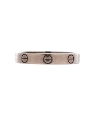  Love Wedding Band Ring 18K White Gold