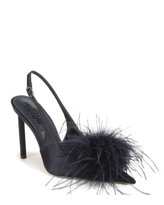 Women's Tegan Feather Slingback Pumps