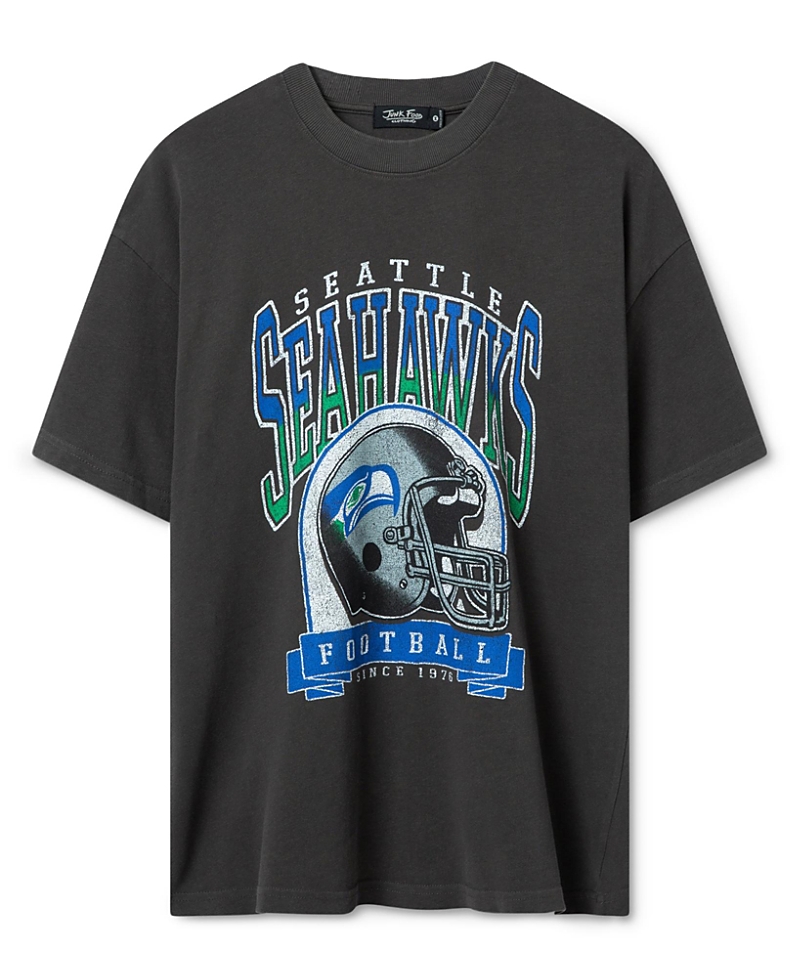 Junk Food Clothing Unisex Seattle Seahawks Varsity Heavy Weight Tee