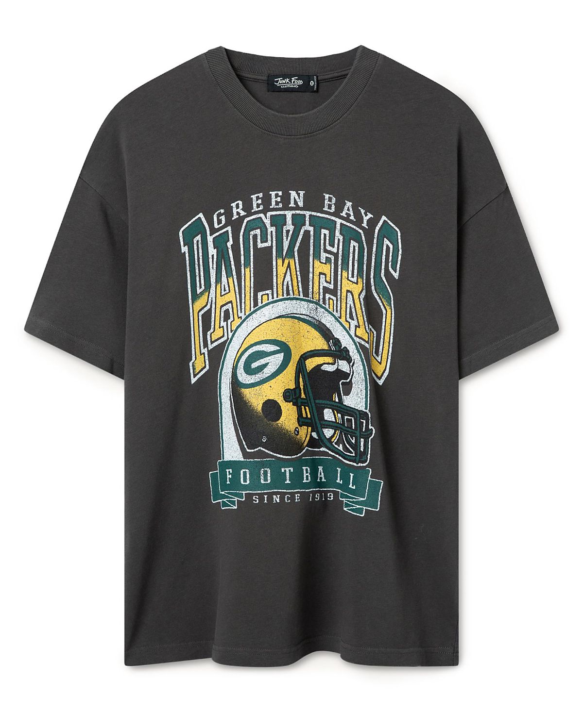 Junk Food Clothing Unisex Green Bay Packers Varsity Heavy Weight Tee
