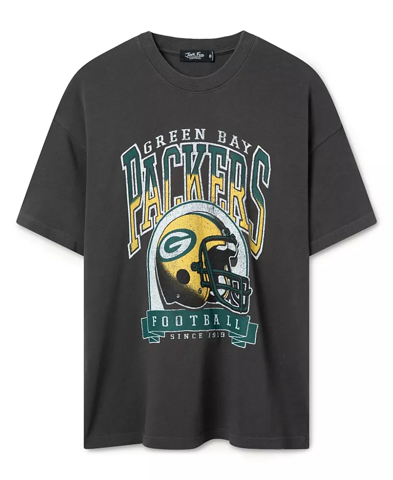 Junk Food Clothing Unisex Green Bay Packers Varsity Heavy Weight Tee
