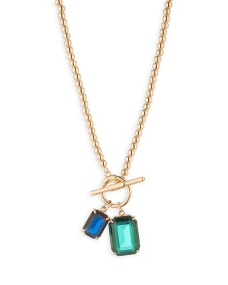 Stone Pendant Necklace, 16"