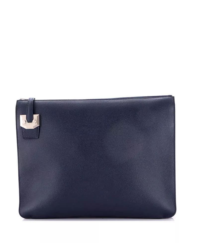 Pre-Owned HERMES CItyhall Pouch Epsom