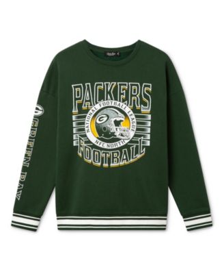  Unisex NFL Green Bay Packers Striped Rib Crew Fleece