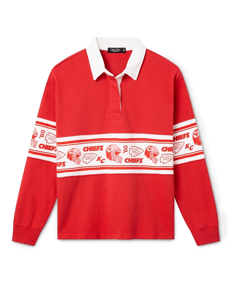 Junk Food Clothing Women's Kansas City Chiefs Helmet Rugby Shirt
