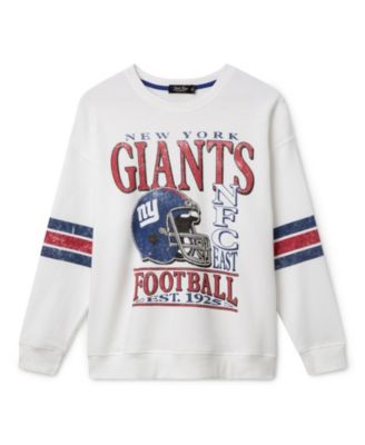 Junk Food Clothing Women's New York Giants Oversized Striped Fleece
