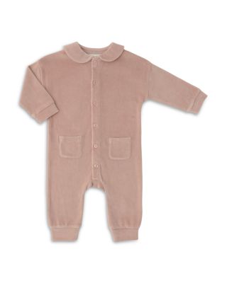 Unisex Velour Placket Romper - Baby