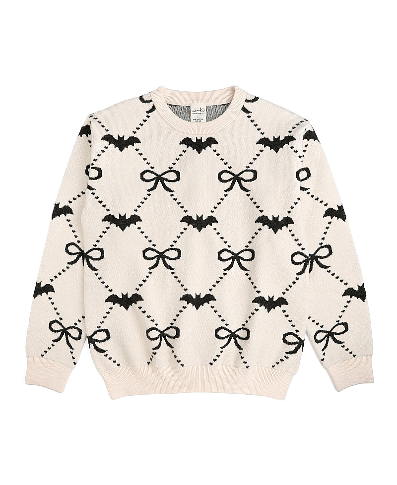 Sweet Wink Bat Trellis Halloween Women's Sweater