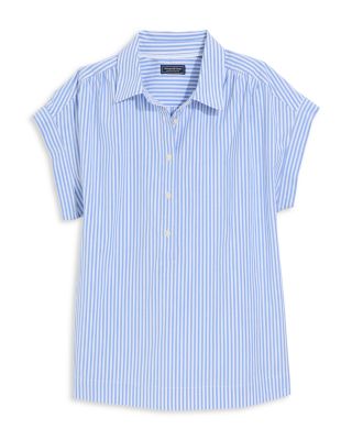 Margot Cotton Blend Chambray Top