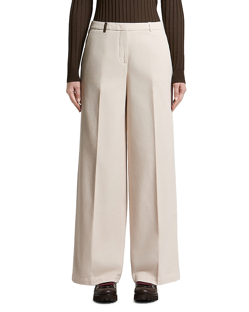 Peserico Cotton Stretch Gabardine Palazzo Pants