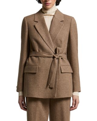 Wool Blend Belted Jacket
