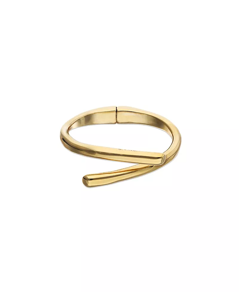 UNOde50 Gold-Plated Bracelet in the Shape of Crossed Tubes